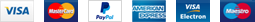 Mastercard, Visa, Paypal and American Express are accepted